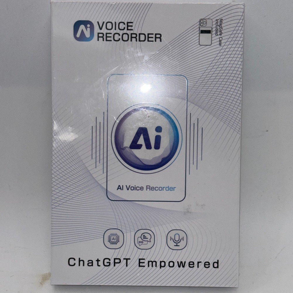 AI Voice Recorder ChatGPT Empowered 64GB MagSafe Compatible White New In Box